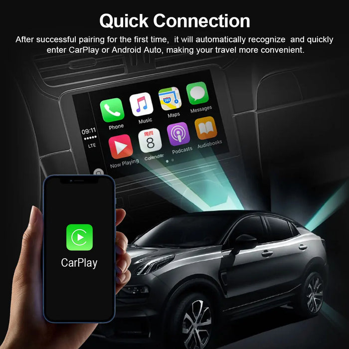 2 in 1 Wireless CarPlay Apple Car Play and Android Auto Adapter KW Life Products