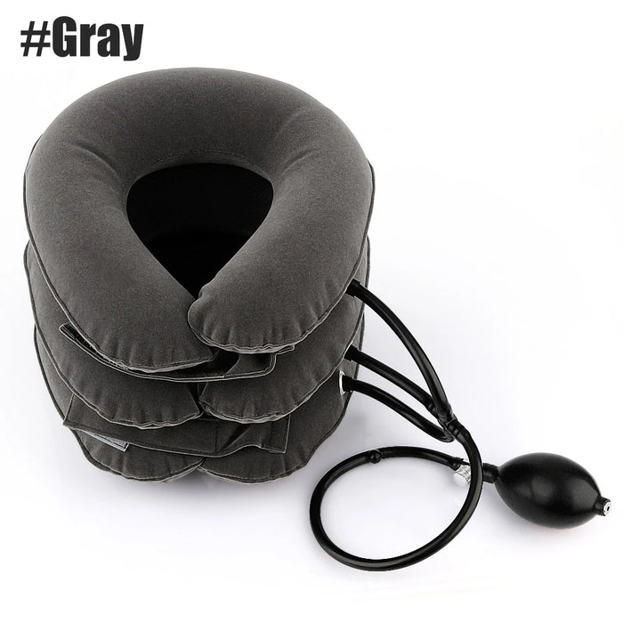 Gray Cervical Neck Traction Pillow KW Life Products
