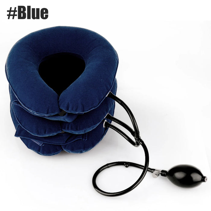 Blue Cervical Neck Traction Pillow KW Life Products