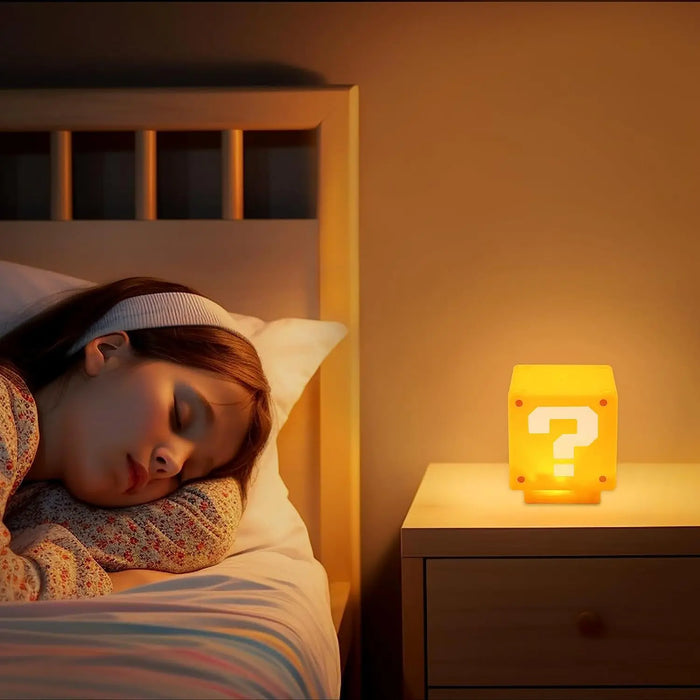 Super Mario Bros Figure LED Question Mark Brick Night Light KW Life Products