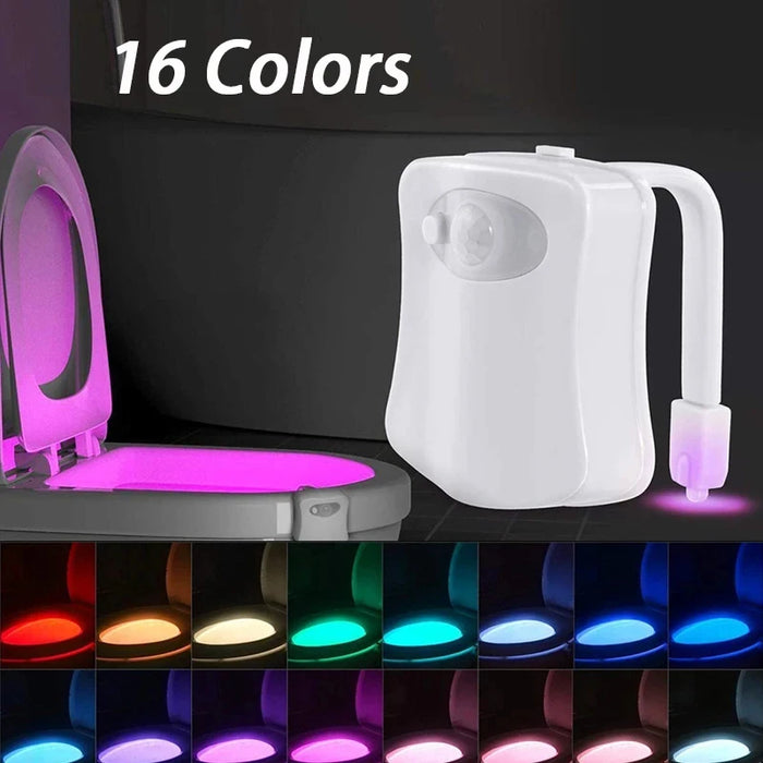 16 Colors Toilet Smart Motion Sensor Night Light KW Life Products