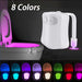 8 Colors Toilet Smart Motion Sensor Night Light KW Life Products